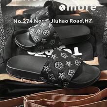 Men's Slippers, Versatile Beach Sandals, Fashion Casual Soft Bottom Non-Slip Flip Flops, EVA Material Open Toe Soft Bottom Breathable Comfortable House Slippers, Black Casual Slippers Suitable For Daily Wear, Indoor And Outdoor Universal Essential Slippers - Black - View 3