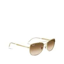 Ray-Ban Rectangular Sunglasses, 59mm |  | Women Sunglasses - GOLD/CLEAR GRADIENT BROWN - View 3