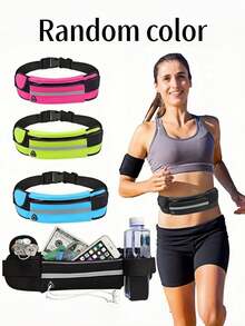 1pc Outdoor Sports Waist Bag, Elastic Waist Belt Pouch For Running Cycling Fitness, Multi-Function Phone Storage Bag For Men & Women - Multicolor - View 10