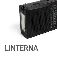 BUYTITI FM/AM Radio With Solar Panel And Retro Style Flashlight - Perfect For Emergencies - View 4