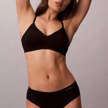 Calvin Klein Calvinklein Invisibles Gel Wire Lightly Lined Bralette Underwear  Women  Bras + Bralettes QF7142 - màu đen - Xem 5