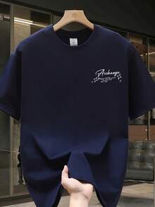 Camiseta de manga corta para hombre,% algodón, de marca de moda, estilo casual de verano, talla, corte holgado, prenda versátil adecuada para todas las estaciones. Se puede usar como capa base en primavera y otoño o sola en verano. Estilo unisex, perfecta para amigos. Camiseta de marca de moda,% algodón y de peso pesado. - Blanco - Ver 10