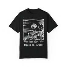¿Por qué te escondes en las nubes?, COLORES CONFORTABLES, Camisa de William Blake, Camiseta de poesía, Ojo de Dios, Camiseta unisex de regalo para ratones de biblioteca - Negro - Ver 2
