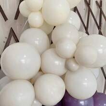 Neutral Color Balloon Arch Set, Neutral Color Balloon Wreath, Includes Nude, Beige, White And Metallic Gold Balloons, Suitable For Wedding, Birthday, Baby Shower Decoration - A - View 6