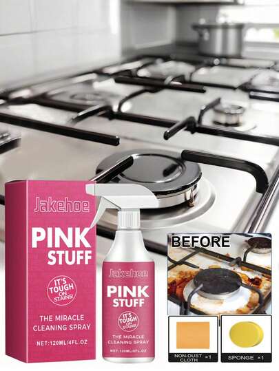  Jakehoe Limpador Espumante de Cozinha/Limpador Multiuso de Cozinha, Desengordurante Poderoso para Remover Manchas de Óleo e Gordura, Adequado para Cozinha Doméstica, Forno e Fogão, Coifa e Superfícies da Cozinha, Essencial para a Casa, Produtos de Limpeza de Cozinha, Acessórios de Cozinha, Limpador de Forno
