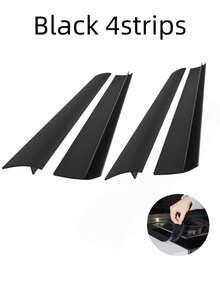 Stove Gap Cover, Kitchen Silicone Oven Gap Filler – Countertop Gap Protection, Easy To Clean (Black) - Multicolor - View 21