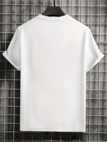 Men's&Women's Camiseta para Hombre y Mujer, Estilo Casual y Moderno, Estilo 'Dad', Colección 2026, Patrón de Huella de Bebé y Estrellas, Ropa Casual Diaria para Hombre Adulto, Estilo Urbano, Regalo para Vacaciones - Blanco - Ver 2