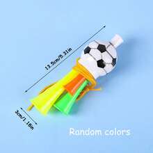 1pc Party Cheering Noise Maker Prop, Plastic Football Shaped Cheering Horn For Football Matches, Concerts, Sports Events - Three-tone Speaker - View 10