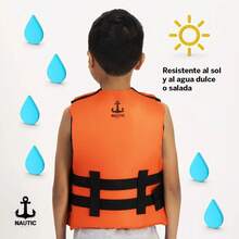 Chaleco Salvavidas Infantil Niño Talla - Profesional Color Naranja Talla Niñ@s / 45kg - Naranja - Ver 3