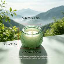 1支玫瑰香氛蜡烛，向日葵玻璃杯，玫瑰粉香氛，白色薰衣草香型，节日香氛蜡烛，手工蜡烛，婚礼纪念品装饰，母亲节，生日，营造节日氛围蜡烛，大豆蜂蜡蜡烛 | 单芯蜡烛，多用途节日装饰，无需电池，烛台装饰，婚礼纪念品，适合节日家居装饰，香薰蜡烛，适合放松、沐浴、瑜伽，婚礼礼物，摄影道具，装饰道具背景，饱含真挚情感 - 綠色杯-小蒼蘭 - 查看 7
