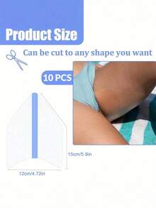 10/20/30pcs Transparent Shield-Shaped Inner Thigh Pads, Invisible Anti-Sweat Anti-Chafing Leg Pads, Suitable For Multiple Areas, Elastic Leg Protection Pads To Prevent Friction - Multicolor - View 4