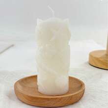 1pc Minimalist Geometric Seashell Pillar Candle, Summer Seasonal Holiday Candle, Atmosphere Candle For Wedding And Party Decor - 1PC - View 3