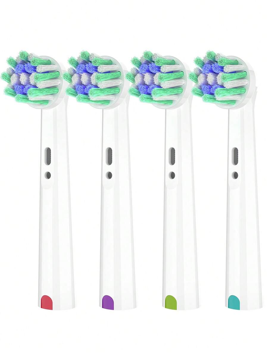 4/12/20 Pcs Compatible With OralB Electric Toothbrush Replacement Cross Clean Brush Heads, Toothbrush Head Refills Compatible With Oralb Pro Series Electric Toothbrushes - View 1