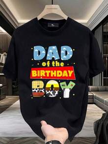 Camiseta - Manga corta - Moda hombre - Oversize - Casual suelto - 180g - Algodón -Camiseta Día del Padre Las blusas transpirables, que absorben el sudor y son adecuadas para de lavado a máquina, en el regalo perfecto para las vacaciones de un amigo festival - Negro - Ver 10