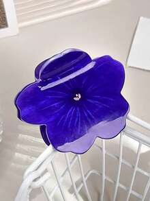 1pc Sweet Sunflower Acetate Flower Hair Claw, Minimalist Fresh Ponytail Clip, Bun Updo Hair Accessory For Summer Beach Vacay Hair Clips - Multicolor - View 6