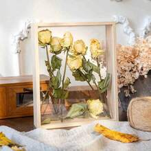 1pc Modern Minimalist Dried Flower Photo Frame, 3D Hollow Photo Frame DIY Display Stand Decoration Floating Frame, Wedding Anniversary Birthday Graduation Gift, Wall-Mounted Display (Frame Only) - Transparent Photo Frame - View 15