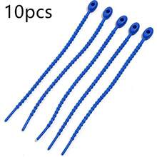 10pcs/Pack 21cm Adjustable Dopamine Color TPE Tadpole Shaped Tie Wraps, Data Cable Organizer, DIY Accessories For Bags, Clothes, Keychains - Cable Ties - View 23