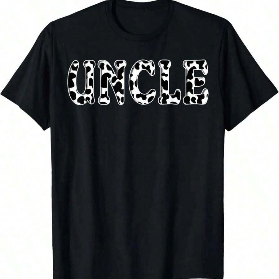 Matching Family Birthday T-Shirt For Girls And Boys With Cow Design - Black 7 - View 1