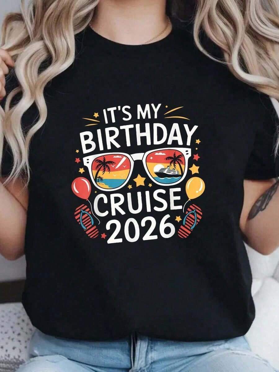 Mother Of The Groom T-Shirt - Wedding Party, Marriage, For The Mother Of The Groom - Summer Tops For Office, For Women, Vacation, Breathable And Comfortable - 黑色 5 - 查看 1