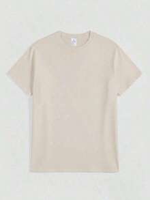 Women's Vacation Outfits, Seashell And Palm Tree Print Beach T-Shirt, Casual Short Sleeve T-Shirt For Women, Loose And Comfortable Women's Clothing, Summer Vacation Clothes For Women - 杏色 - 查看 3