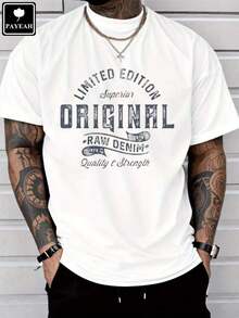 Camiseta de algodón pesado 100% de denim crudo original PAYEAH - Blanco - Ver 10