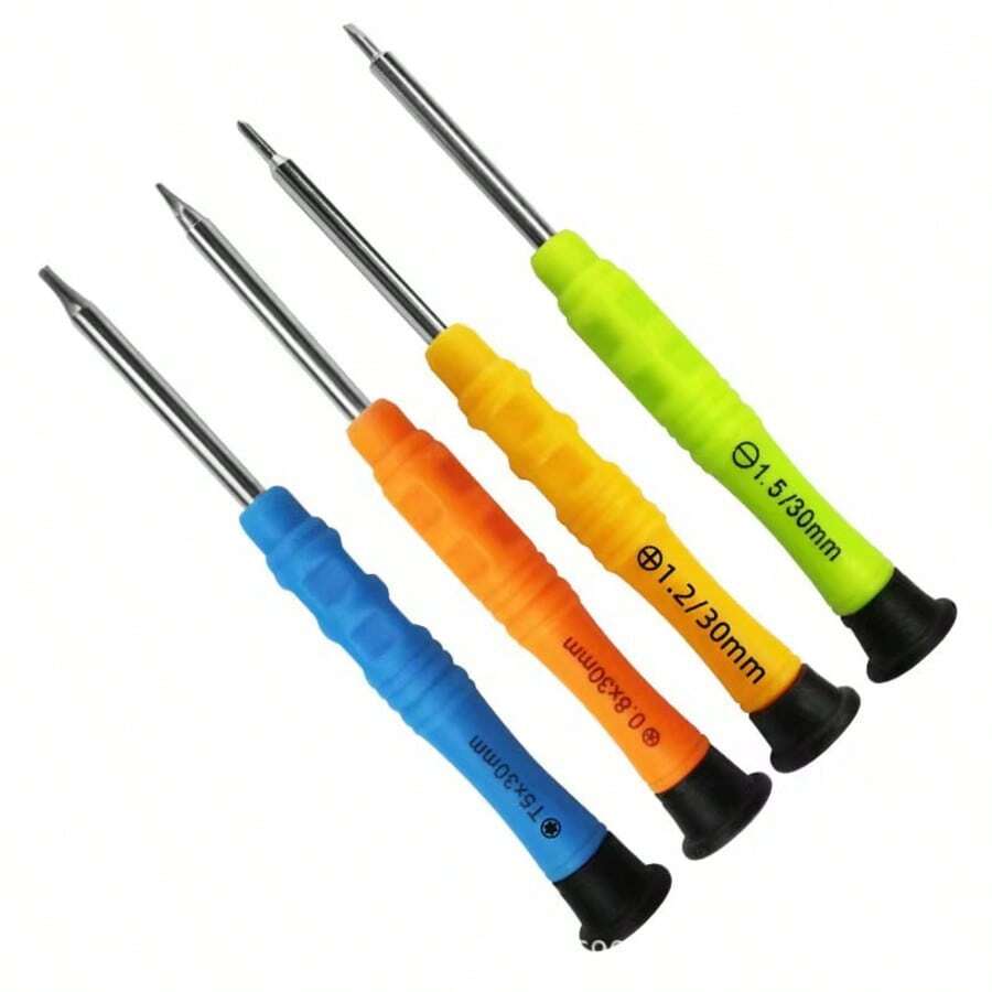 1 pieza Juego de Destornilladores Multifuncionales Mini, incluye Torx, Plano, Tipo Y, Estrella, Puntas, para Ensamblaje de Juguetes - A - Ver 1