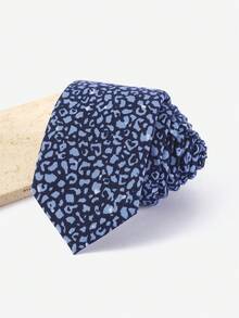 1 chiếc cà vạt kiểu Hàn Quốc in họa tiết da báo, chất liệu polyester cotton, kiểu dáng thường ngày, cá tính, rộng 6cm, làm thủ công. - Nhiều màu - Xem 2