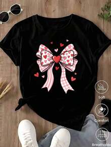Unisex Casual One-Piece T-Shirt! The Women's Version Features A Classic Black Base With A Leopard And Lion Print, Offering A Retro-Chic And Versatile Style. Effortlessly Create A Casual Urban Look, Suitable For Everyday Wear, Vacations, And Leisure Activities. - ... - 查看 1