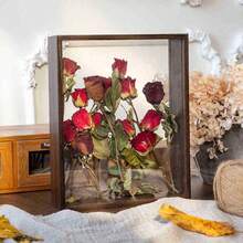 1pc Modern Minimalist Dried Flower Photo Frame, 3D Hollow Photo Frame DIY Display Stand Decoration Floating Frame, Wedding Anniversary Birthday Graduation Gift, Wall-Mounted Display (Frame Only) - Transparent Photo Frame - View 14