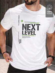 Playera Estampada de Hombre NEXT LEVEL STREAMLINE - PLUS PERFORMANCE‑TRAINING SERIES |   100% Algodón - Blanco - Ver 12