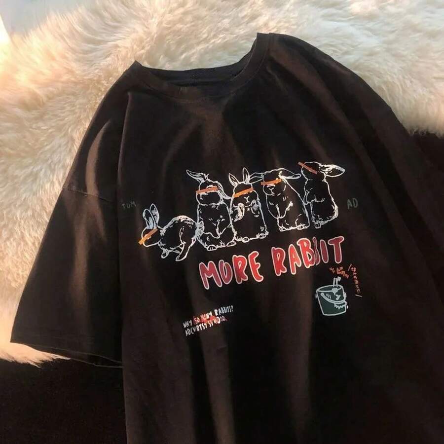 The Most Popular Women's T-Shirt Of 2026! A , Youthful, Lightweight, And Casual Short-Sleeved T-Shirt With An Adjustable Fit. A T-Shirt By ENdi. The Material Is High-Quality And Reliable! - 黑色 - 查看 1