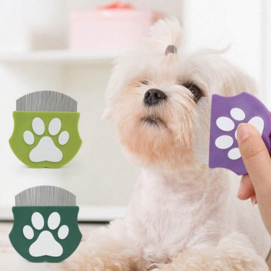 Pet Face Brush, Small Face Brush For Dogs, Cats, Rabbits, Comb Teeth Brush, Curved Head Brush, Flea Tail Cleaning Brush