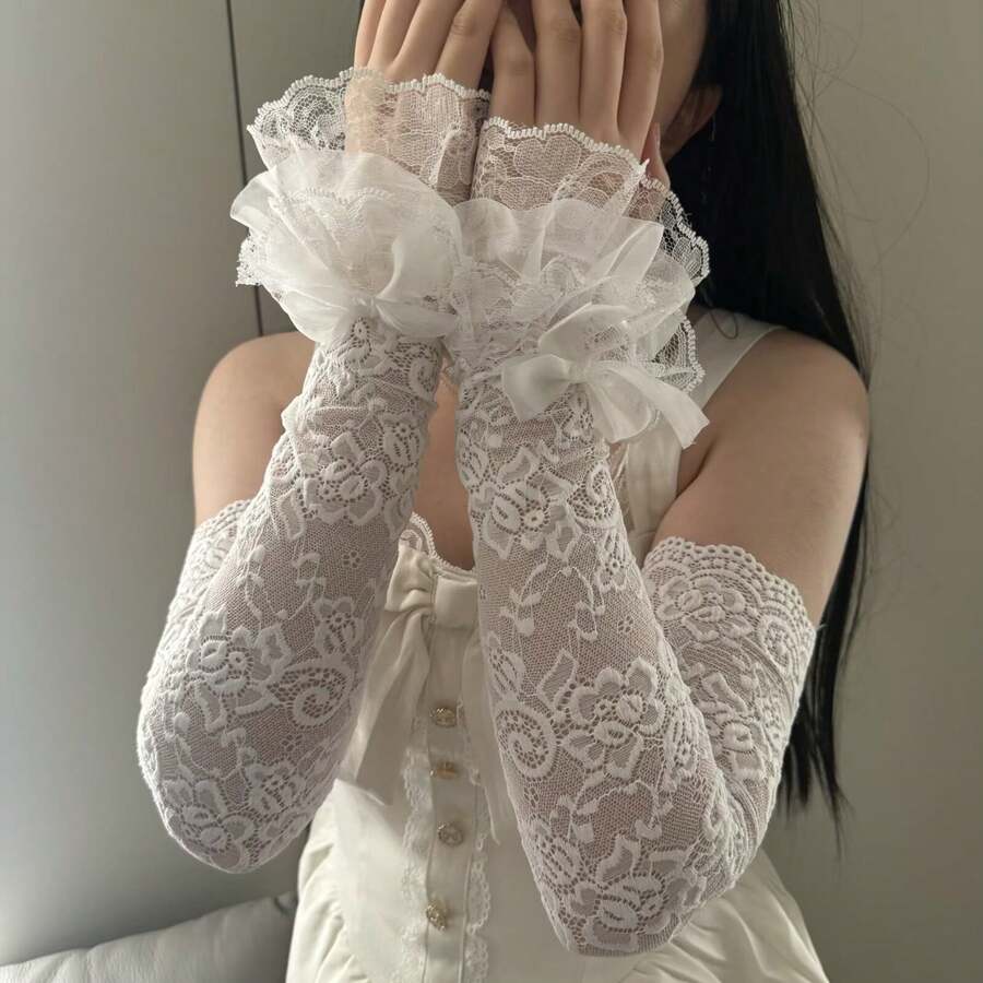 Women Arm Sleeves - Black - View 1
