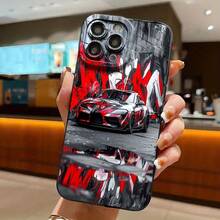 One-Of-A-Kind, Matte Finish, Unique And Modern Aesthetic, With An Exciting Travel Theme, Outdoor Adventure Scene, Car Patterns In Red, White And Silver, Best-Selling Phone Case - Compatible With IPhone 16e78XRXSX111213141516Pro MaxPlus, With Anti-Drop And Shock-Absorbing Features For Complete Phone Protection, Printed Phone Case, New Case With UV Technology, A Fun Gift For Boyfriends, Girlfriends, Friends And Family. - (單色)每包1件 - 查看 4