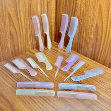 Four-Piece Luxurious Hair Comb Set, Portable Anti-Static Plastic Hair Comb, Ideal For Gifting. Cartoon Animal Combs, Hair Styling Combs, Fine-Toothed Pointed Tail Comb Set, Great Gift Choice, Cute Cartoon Marine Animal Comb Set - Yellow Dolphin - View 6