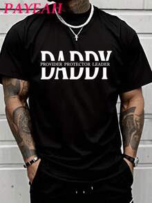 Camiseta Vintage Y2K de los 90 con Estética PAYEAH, para Papá, Esposo, Protector, Héroe, Día del Padre (Pieza Única), 100% Algodón, Camiseta de Algodón Grueso - Negro - Ver 1