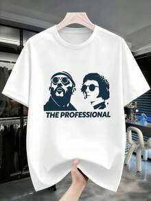 M E N's Streetwear-Style Graphic T-Shirt, Made Of Quality Fabric, I Nspired By Street Hip-Hop, Comfortable, Durable And With A Unique Graphic PrI Nt. - Black - View 2