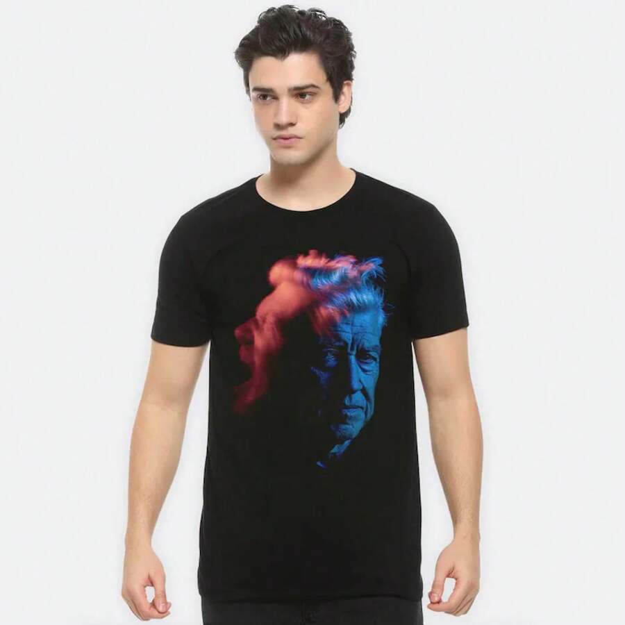 Men T-Shirts - 黑色 - 查看 1