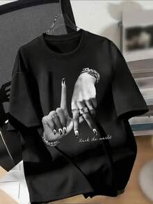 The Most Popular Women's T-Shirt Of 2026! A , Youthful, Lightweight, And Casual Short-Sleeved T-Shirt With An Adjustable Fit. The Material Is Durable And Reliable! - 黑色 - 查看 2