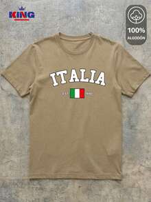 King T-shirt Men T-Shirts - Caqui-est-blanco - View 2
