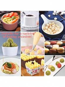 100pcs/Pack Disposable Piping Bags, Thickened Non-Slip Non-Burst Piping Bags Suitable For Baking Cake & Cookie Decoration - Clear - View 5