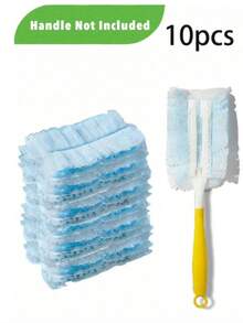 50pcs Electrostatic Dust Brush Head Refills, Household Dust Removal Brush Heads Replacement,Microfiber Duster Disposable Alternative, Duster Heads Refills For Laundry, Furniture, Car, Keyboard, (Handle Not Included)- Cleaning Supplies, - Multicolor - View 14