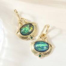 DIYCCPC Elegant Leaf Design Pendant Earrings, Versatile Decorative Accessory, Bohemian Jewelry, Ideal Gift For Women - Multicolor - View 5