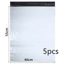 5-20pcs/Pack White Courier Bags, Minimalist Solid Color, Multi-Size Thick Waterproof Bags, Durable Anti-Scratch Courier Protection Bags, Gift Packaging Bags - White Delivery Bag - View 8