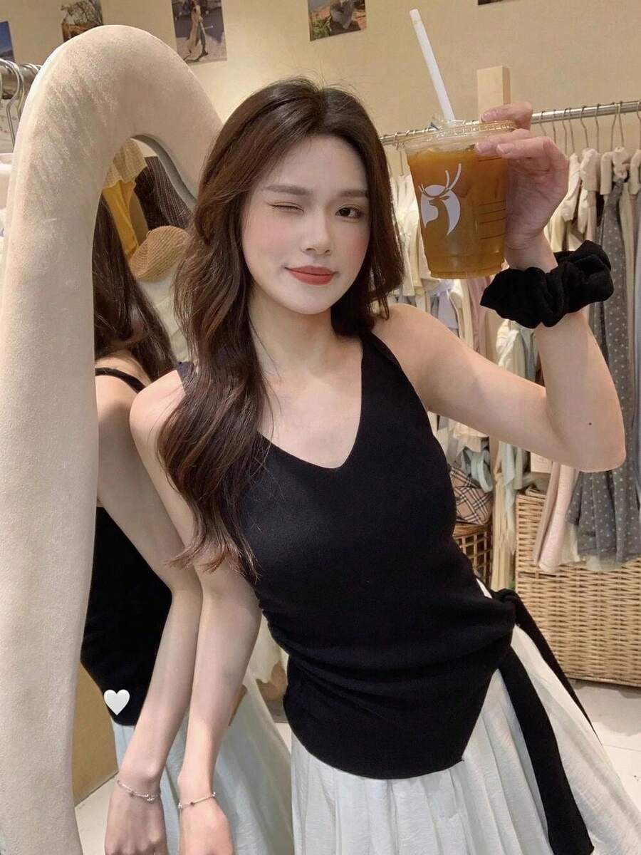 Women Tops - Black - View 1