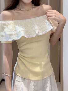 Women Tops - Yellow - View 1