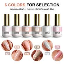LIMEGIRL 15ml Nude Neutral Tone Rubber Base Nail Polish, UV/LED Light Cured, Removable, Strengthens Nails, Suitable For Nail Art - G142 - View 3