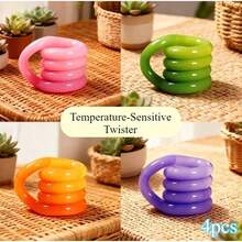 1/2/4/6Pcs Tangle Fidget String Twist Sensory Aid, Anxiety Relief Decompression Accessory, Ideal For Office Desk, Home Leisure, Travel Use, Perfect For Halloween, Christmas, Thanksgiving Party Favors & Holiday Gift - 彩色 - 查看 11