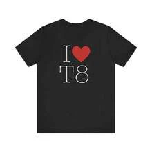 I Heart Tate Mcrae Shirt, Unisex Concert Tee - Negro - Ver 10