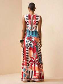 Women Midi Dresses - 棕色 - 查看 2
